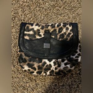 Grace Adele Animal Print Clutch with clip and optional strap